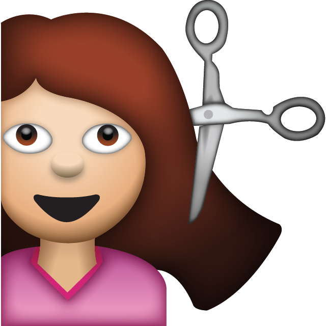 Woman Getting Haircut Emoji Icon File HD Icon