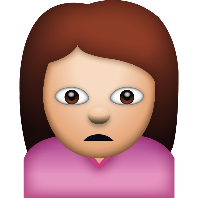 Woman Frowning Emoji Free Icon HQ Icon