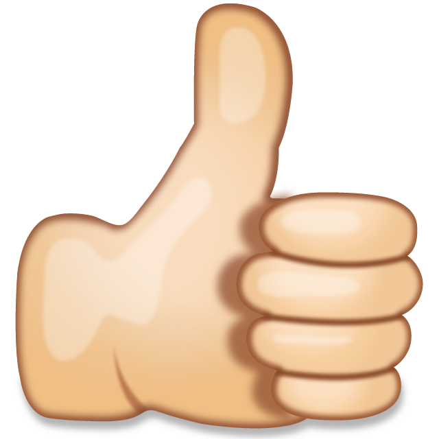 Thumbs Up Hand Sign Emoji Icon File HD Icon