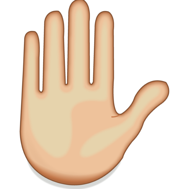 Raised Hand Emoji Icon Free Photo Icon