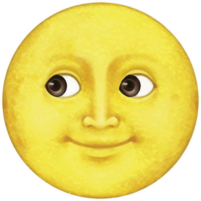 Yellow Moon Emoji Free Icon Icon