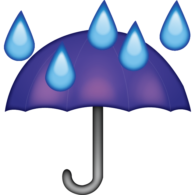 Umbrella Rain Drops Emoji Free Photo Icon Icon