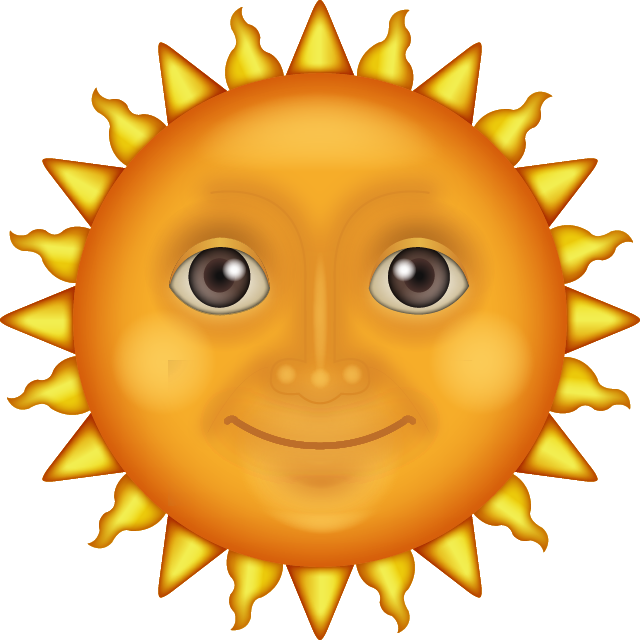 The Sun Face Emoji Free Icon Icon