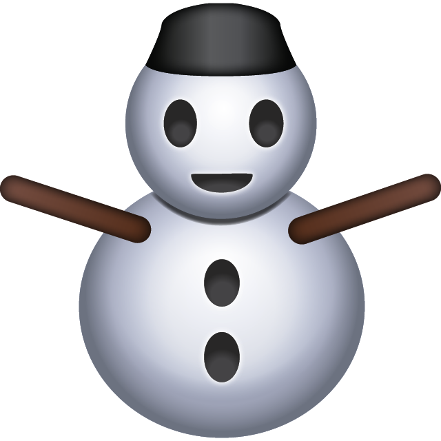 Snowman Emoji Icon File HD Icon