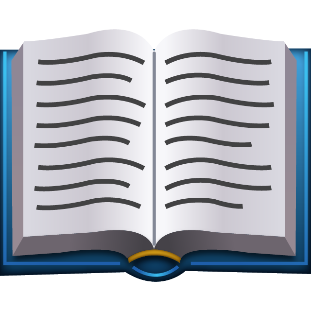 Open Book Emoji Icon File HD Icon