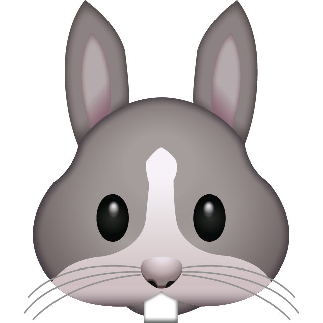 Rabbit Face Emoji Icon File HD Icon