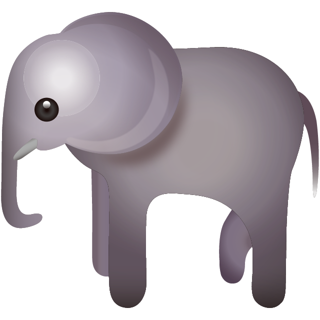 Elephant Emoji Free Icon HQ Icon