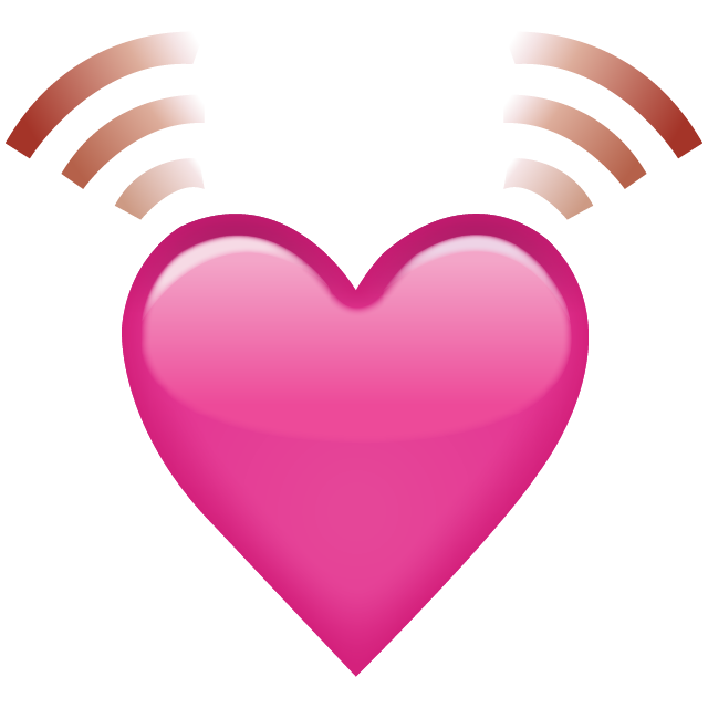 Beating Pink Heart Emoji Icon File HD Icon