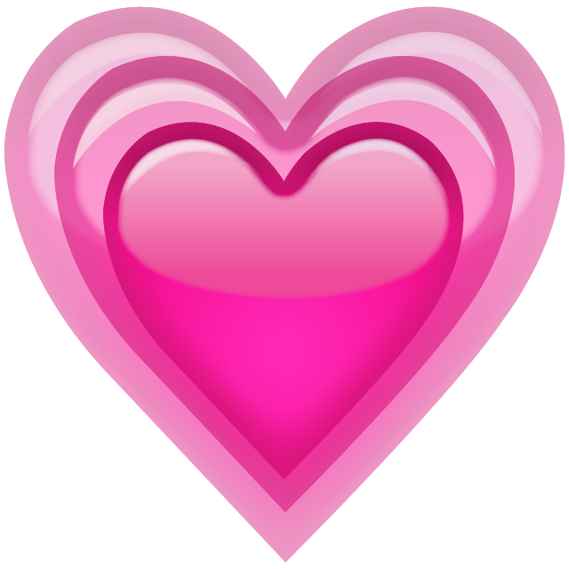 Growing Pink Heart Emoji Free Icon HQ Icon