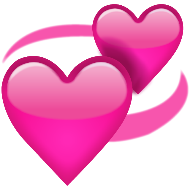 Revolving Pink Hearts Emoji Icon File HD Icon