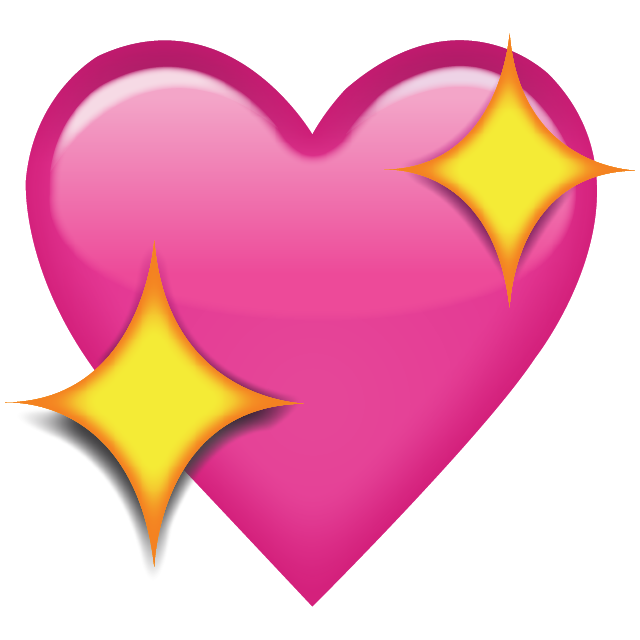 Sparkling Pink Heart Emoji Free Icon Icon