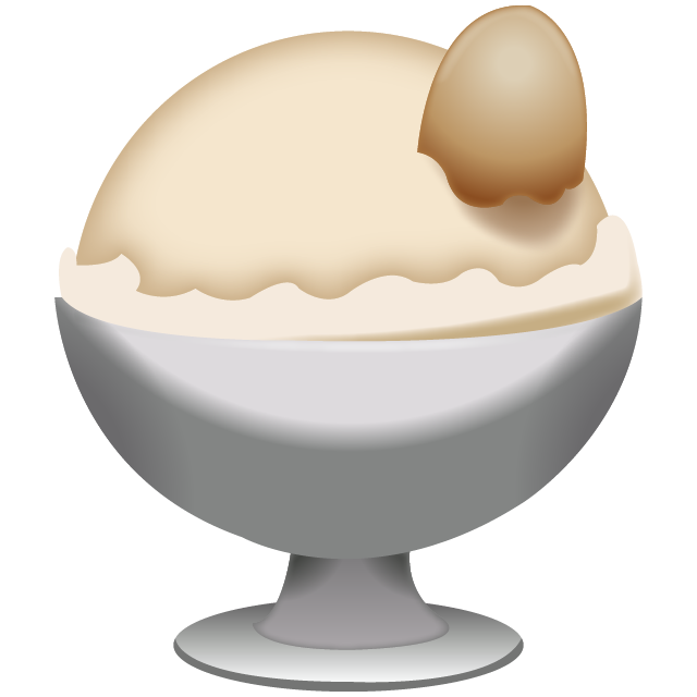 Vanila Ice Cream Emoji Free Icon Icon