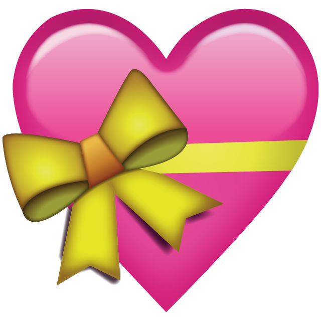 Pink Heart With Ribbon Emoji Free Icon Icon