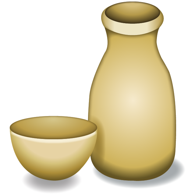 Sake Bottle and Cup Emoji Icon Download Free Icon