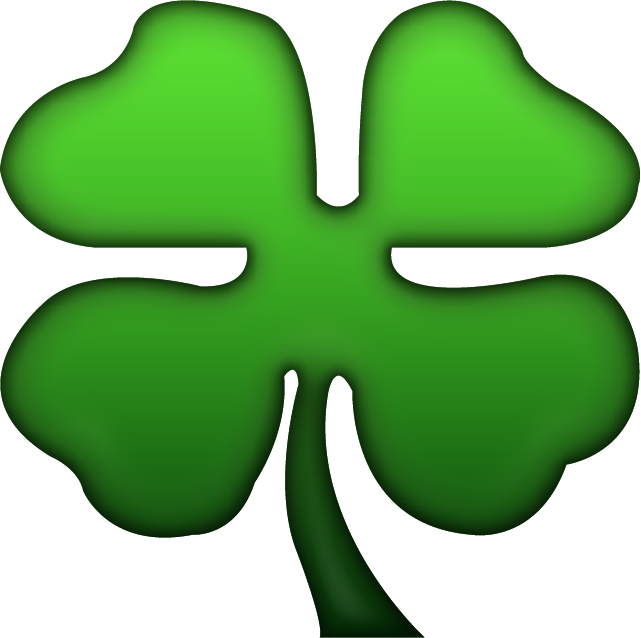 Four Leaf Clover Emoji Free Icon Icon