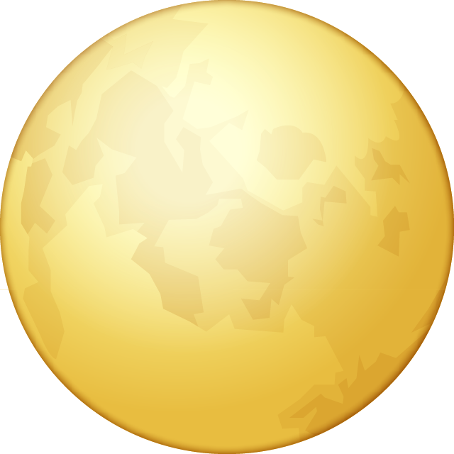 Full Moon Emoji Free Icon HQ Icon