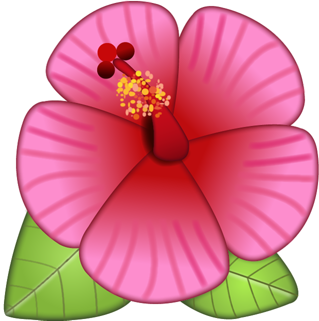 Hibiscus Flower Emoji Icon Download Free Icon