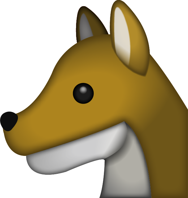 Wolf Face Emoji Icon File HD Icon