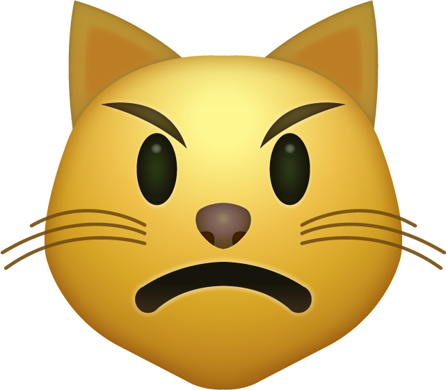 Angry Cat Emoji Icon Download Free Icon