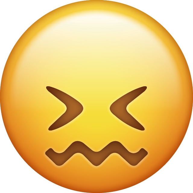 Confounded Emoji Free Icon Icon