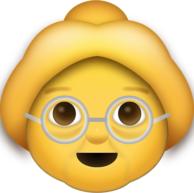 Grandma Emoji Icon File HD Icon