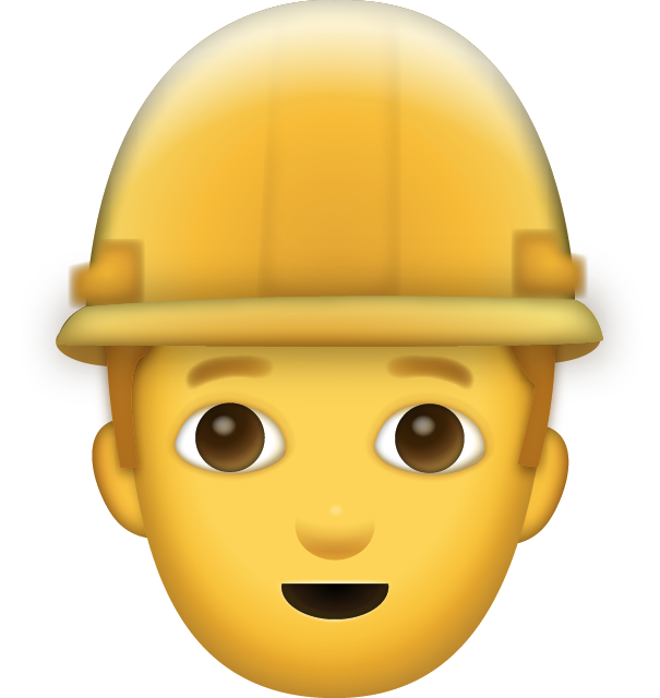 Worker Emoji Icon Free Photo Icon