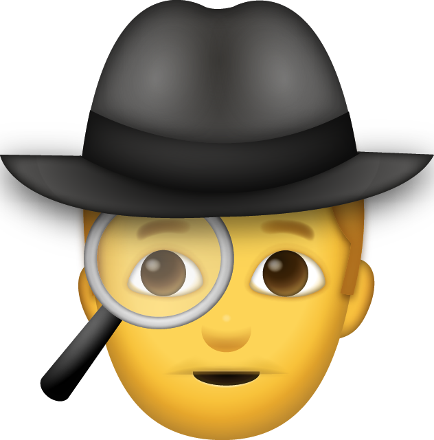 Man Detective Emoji Free Photo Icon Icon