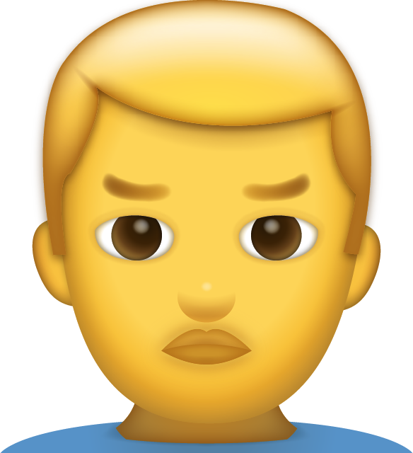 Man Frowning Emoji Free Photo Icon Icon