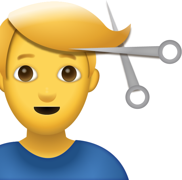 Man Getting Haircut Emoji Icon Free Photo Icon