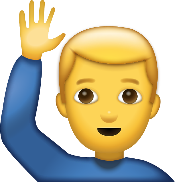 Man Saying Hi Emoji Free Photo Icon Icon