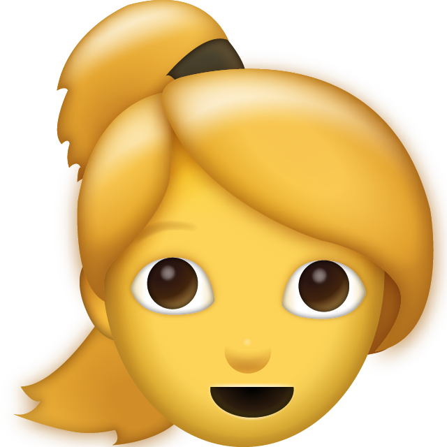 Ponytail Emoji Icon Download Free Icon