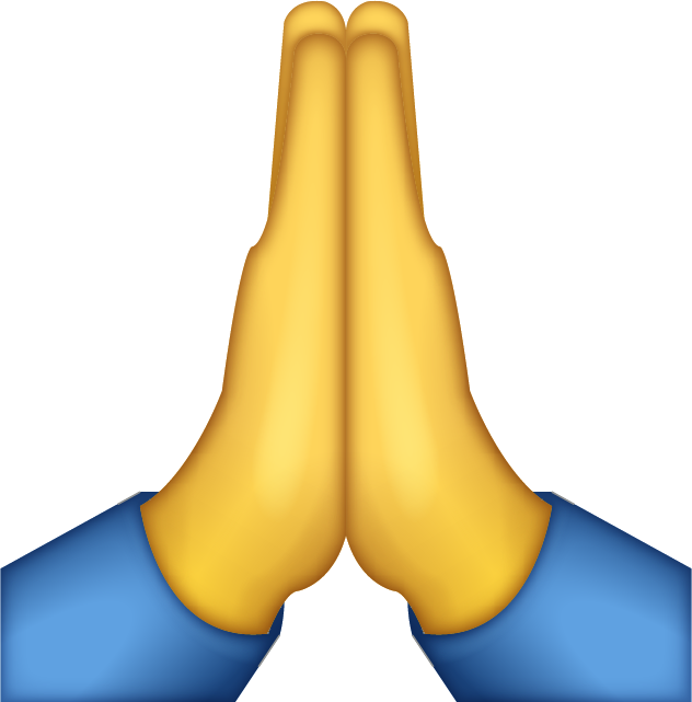 Praying Emoji Free Icon HQ Icon