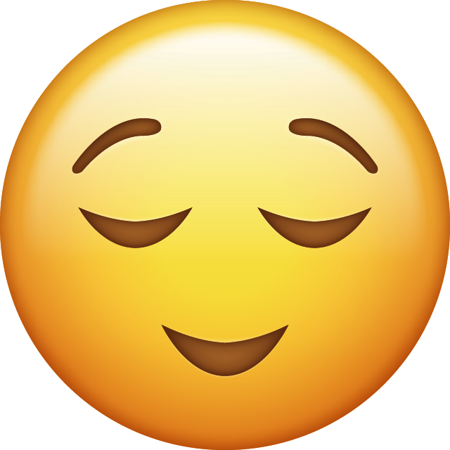 Relieved Emoji Free Icon HQ Icon