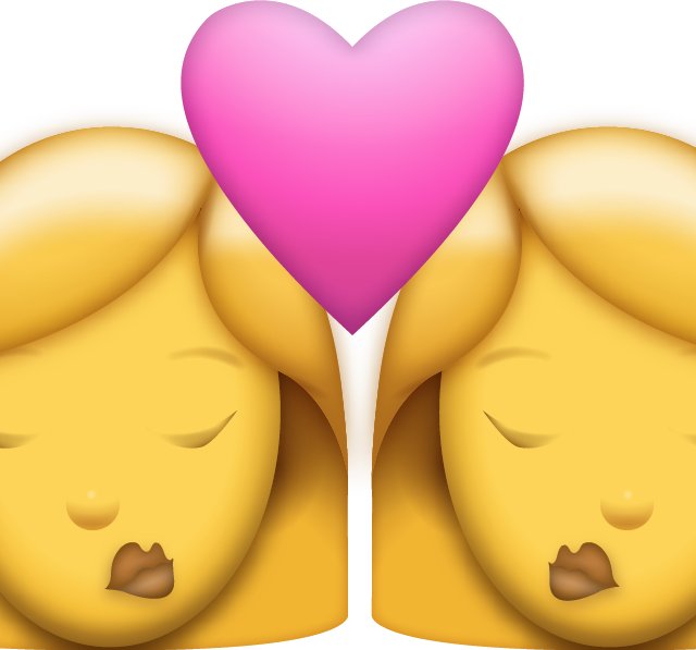 Two Women Kiss Emoji Free Photo Icon Icon