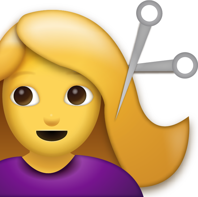 Girl Getting Haircut Emoji Icon Free Photo Icon