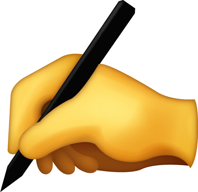 Writing Hand Emoji Icon File HD Icon