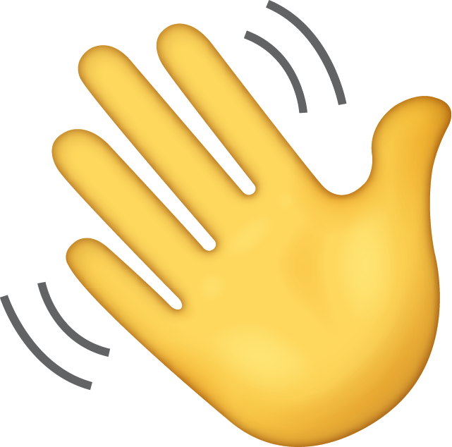 Waving Hand Emoji Icon File HD Icon