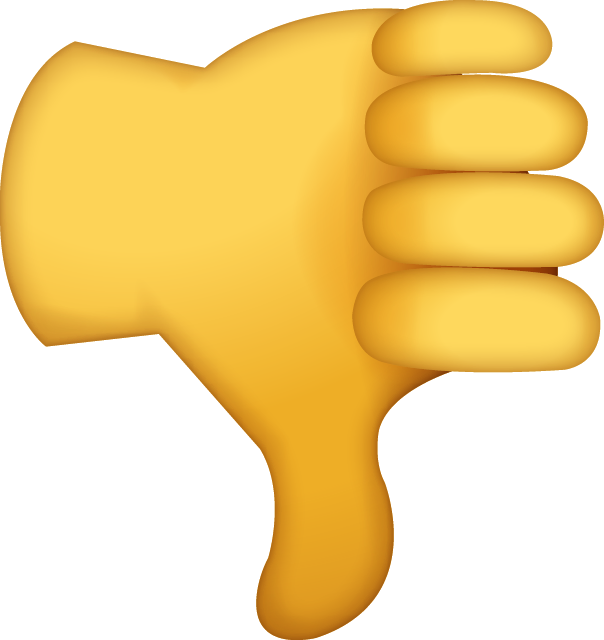 Thumbs Down Emoji Free Icon HQ Icon