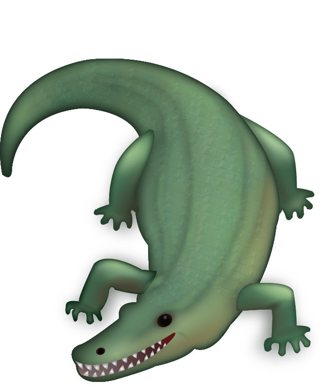 Crocodile Emoji Icon File HD Icon