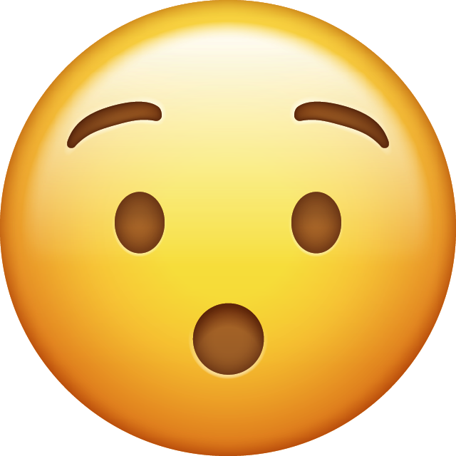 Surprised Emoji PNG Free Icon Icon