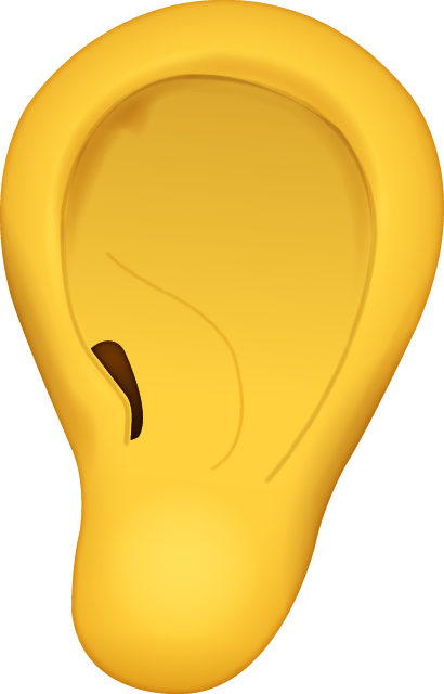 Ear Emoji Free Icon HQ Icon