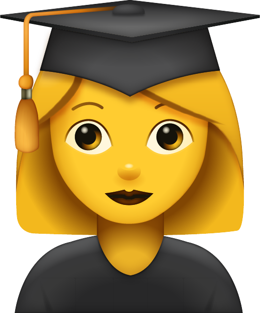 Graduated Woman Emoji Icon Download Free Icon