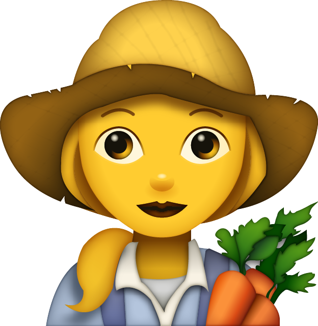 Farmer Emoji Woman Icon Download Free Icon