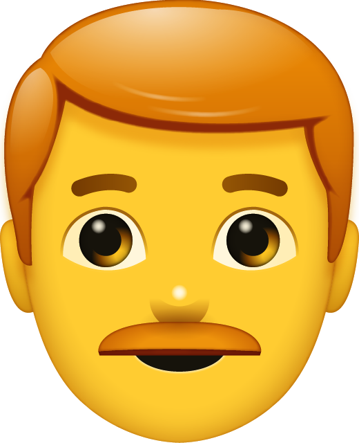 Red Hair Man Emoji Free Icon Icon