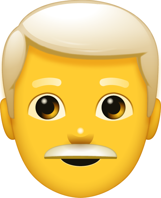 Grey Hair Man Emoji Icon Download Free Icon