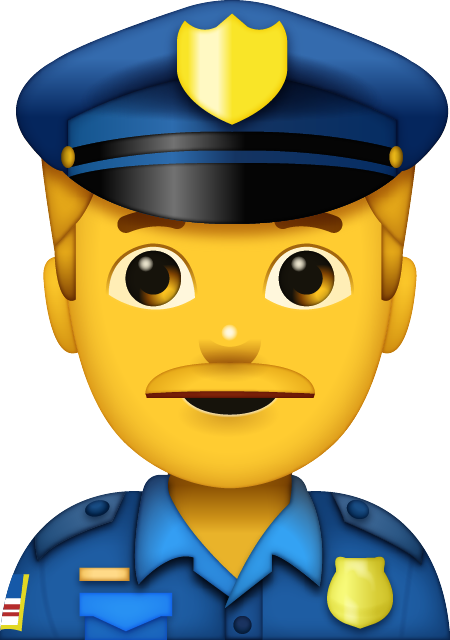 Police Man Emoji Free Icon HQ Icon