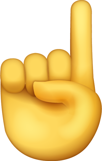 Index Finger Emoji Free Icon HQ Icon