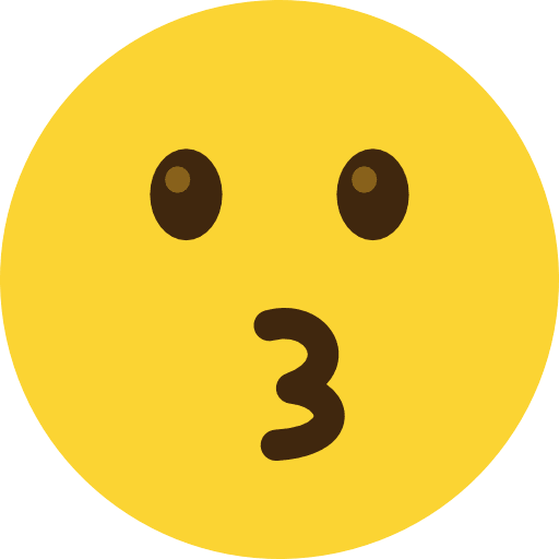 Kissing Face Emoji Icon