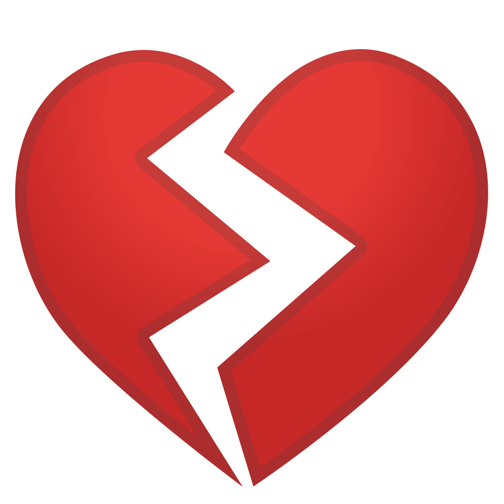 Heart Broken Love Emoticon Emoji Free Clipart HQ Icon