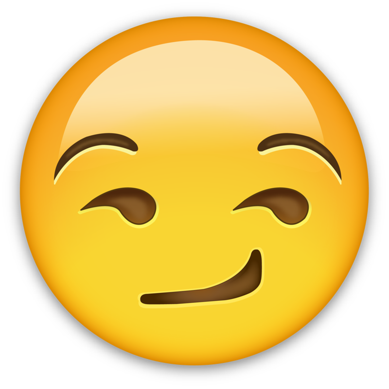 Emoticon Smirk Sticker World Day Emoji Icon